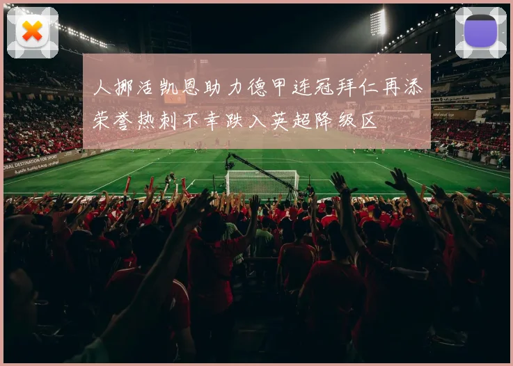 人挪活凯恩助力德甲连冠拜仁再添荣誉热刺不幸跌入英超降级区